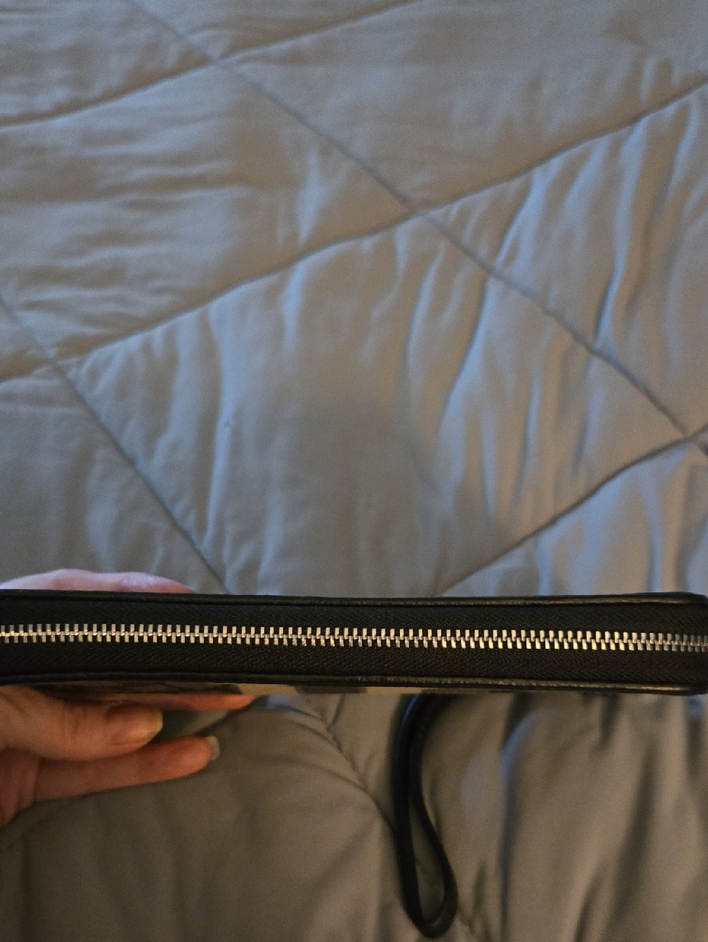 Coach Dempsey Large Phone Wallet in Signature Jacquard with Stripe & Coach Patch - Picture 9 of 10